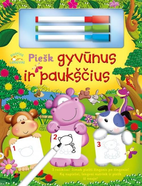 Piešk gyvūnus ir paukščius