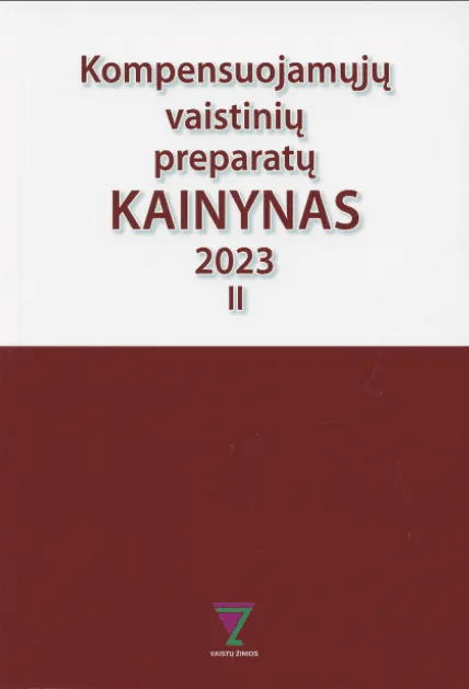 Kompensuojamųjų vaistinių preparatų kainynas 2023 II