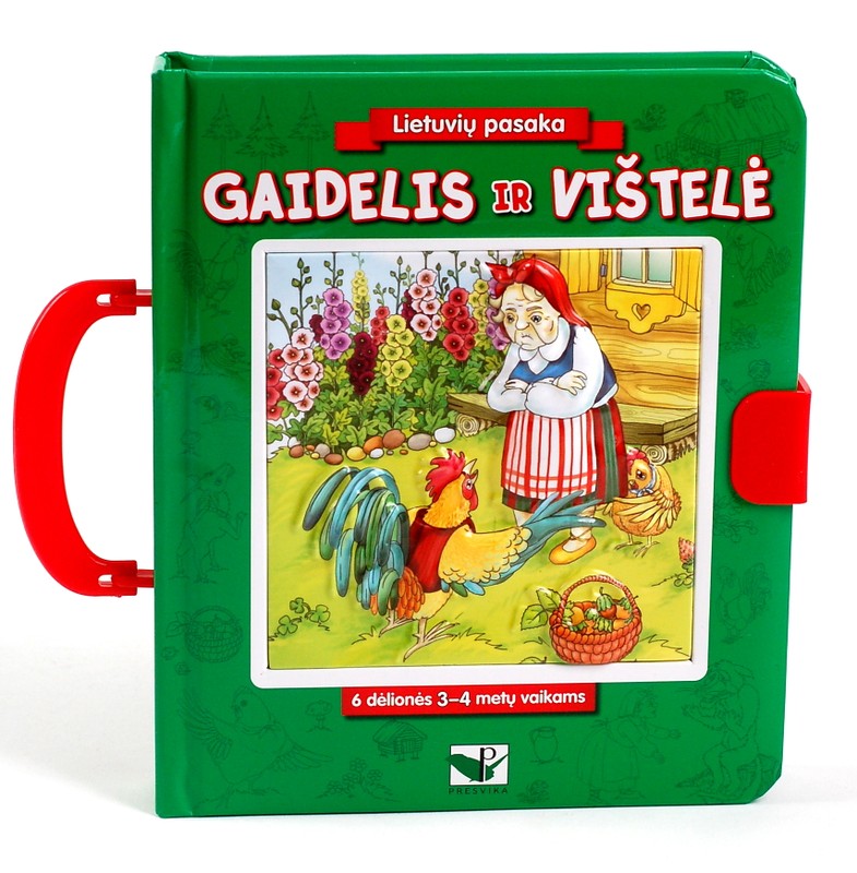 Gaidelis ir vištelė. 6 dėlionės su eilėraštukais 3–4 metų vaikams
