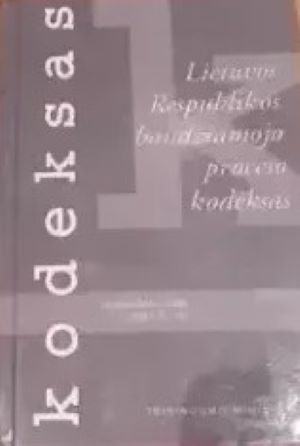 Lietuvos Respublikos baudžiamojo proseso kodeksas