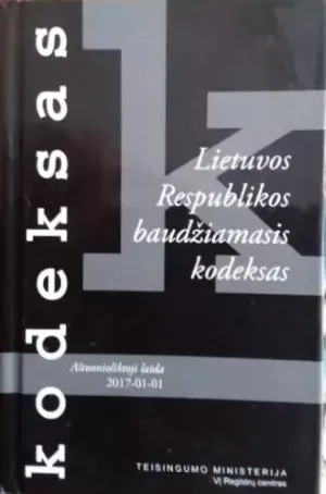 Lietuvos Respublikos baudžiamasis kodeksas