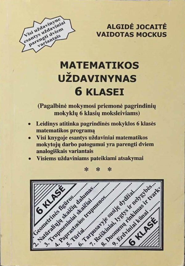 Matematikos uždavinynas 6 klasei