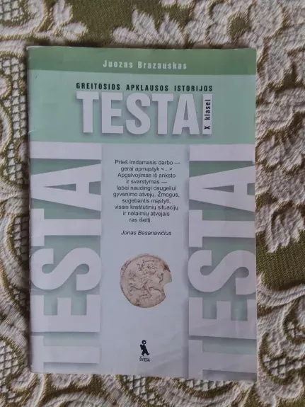 greitosios apkausos istorijos testai x klasei