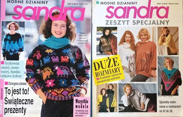 Mezgimo žurnaliukai "Sandra" 2vnt., lenkų k.