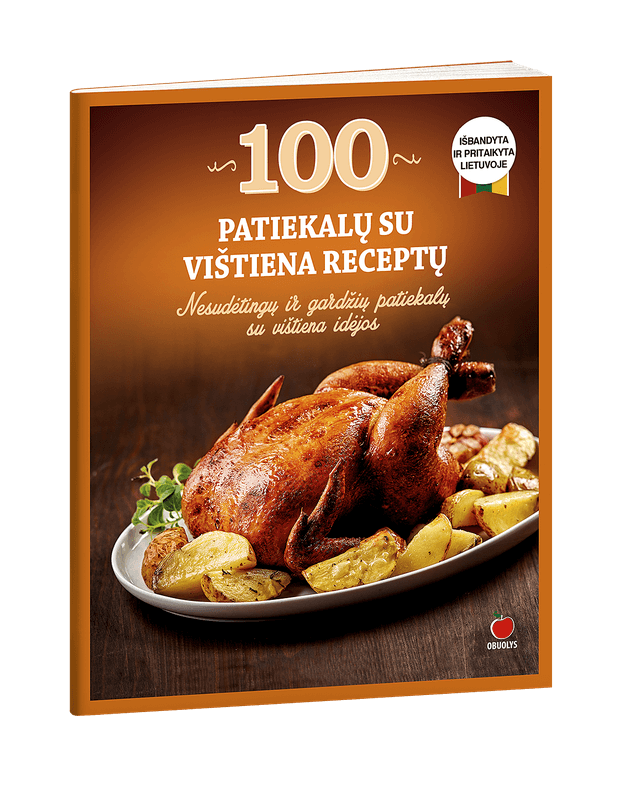 100 patiekalų su vištiena receptų
