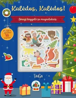 "Kalėdos, Kalėdos! Smagi knygelė su magnetukais", 3+
