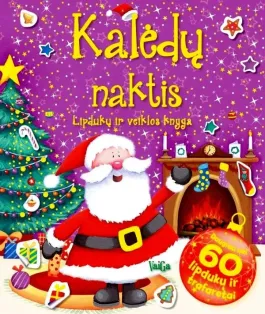"Kalėdų naktis. Lipdukų ir veiklos knyga", 3+