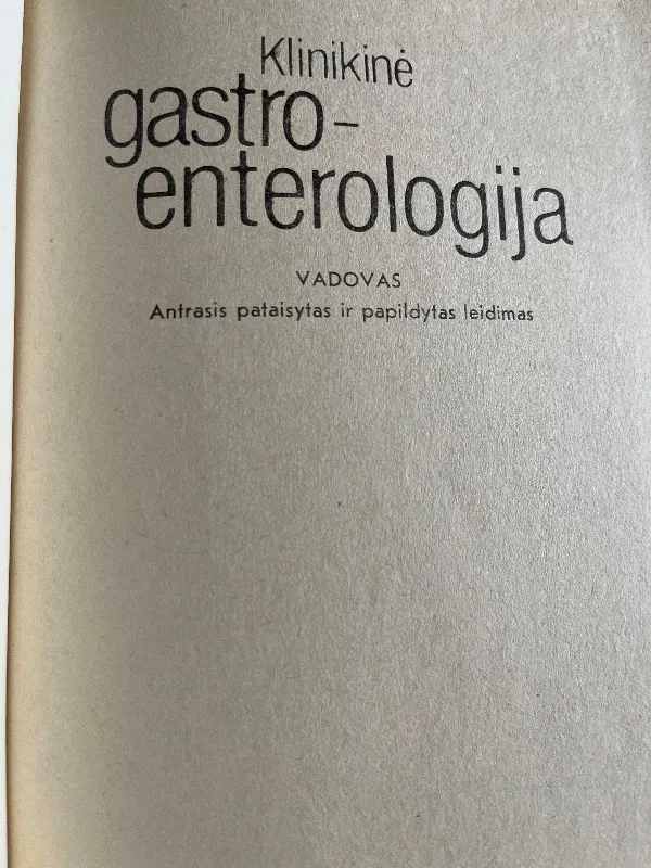 Klinikinė gastroenterologija