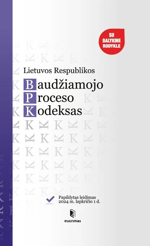 Lietuvos Respublikos baudžiamojo proceso kodeksas