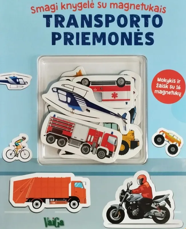 Transporto priemonės. Smagi knygelė su magnetukais