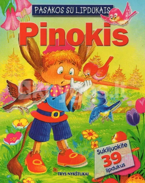 Pasakos su lipdukais. Pinokis