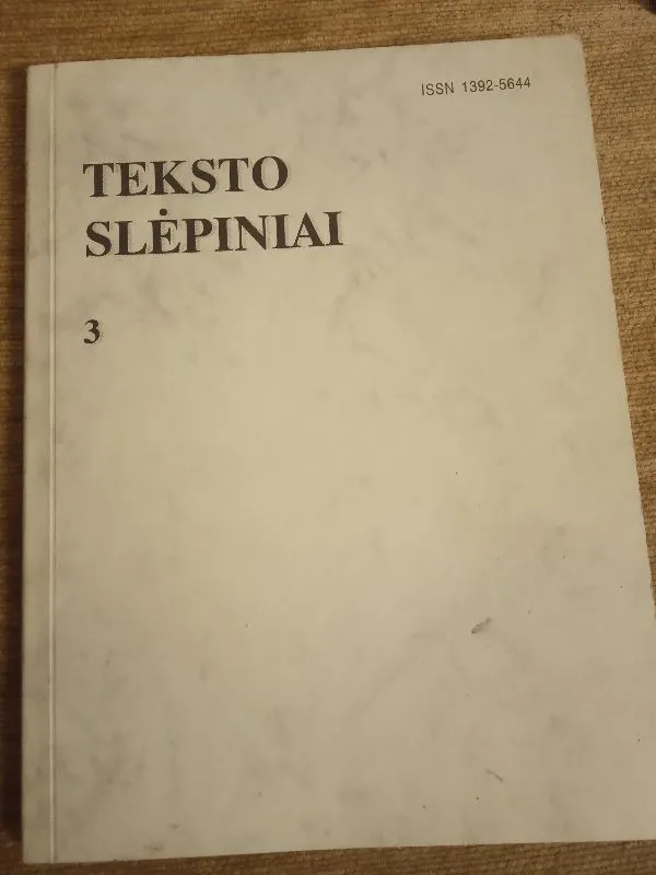 Teksto slėpiniai 3