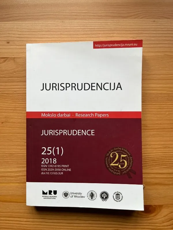Jurisprudencija 25(1) 2018 m.