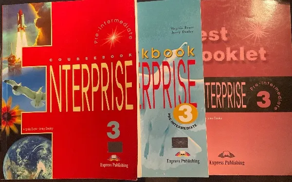 Pre-Intermediate ENTERPRISE 3 Coursebook+ Workbook+ Test booklet