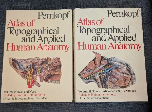 Pernkopf  Atlas of Topographical and Applied Human Anatomy. Volumes 1 and 2