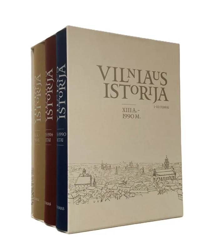 Vilniaus istorija, I–III tomai (dėžutėje)