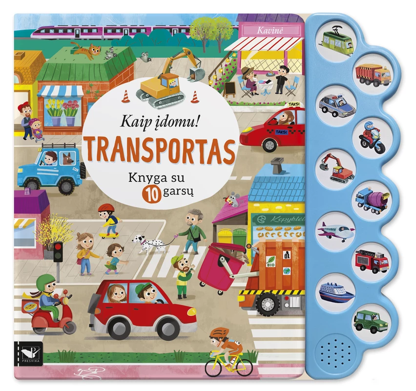Kaip įdomu! Transportas. Knyga su 10 garsų
