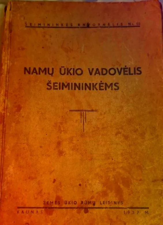 NAMŲ ŪKIO VADOVĖLIS ŠEIMININKĖMS