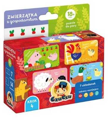 CzuCzu Zwierzštka su gospod.puzzle do pary 93143