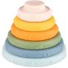 Lavinimo žaislas Canpol Sensory Ring Puzzle Pyramid 79/103, įvairių spalvų