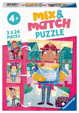 Dėlionė Ravensburger Job Swap Mix & Match, 3x24 d., 05136