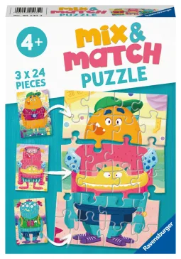 Dėlionė Ravensburger Mix-up Monsters, 3x24 d., 05135