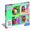 Dėlionė Clementoni Gabbys Dollhouse 4in1 21524, 14 cm x 19 cm