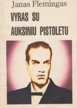 Vyras su auksiniu pistoletu