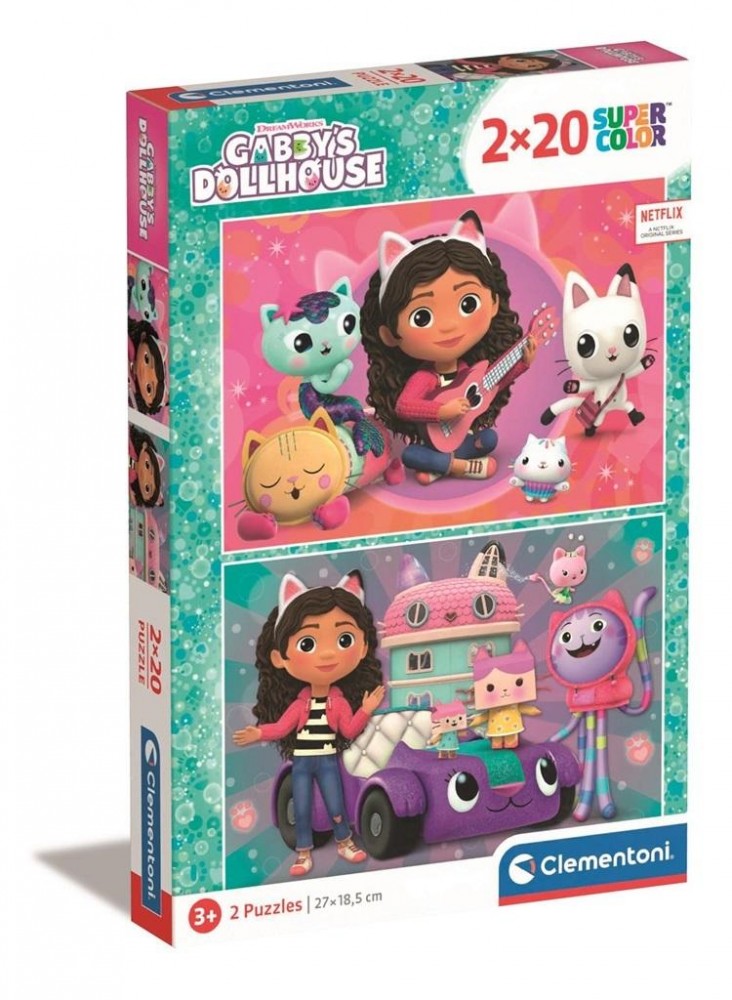 Dėlionė Clementoni GABBY'S DOLLHOUSE 24802, 27 cm x 18.5 cm