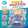 RAVENSBURGER dėlionės Mix and Match Robots, 3x24d., 5598