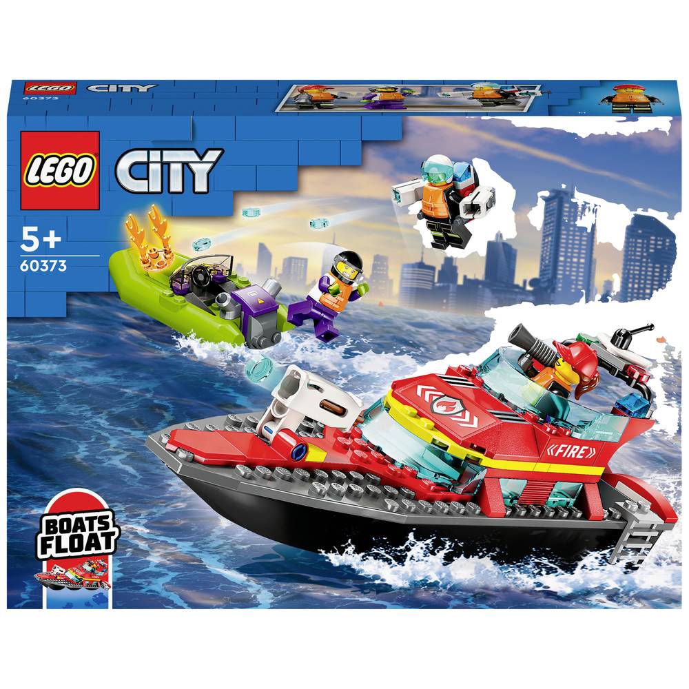 Konstruktorius LEGO City Ugniagesių kateris 60373