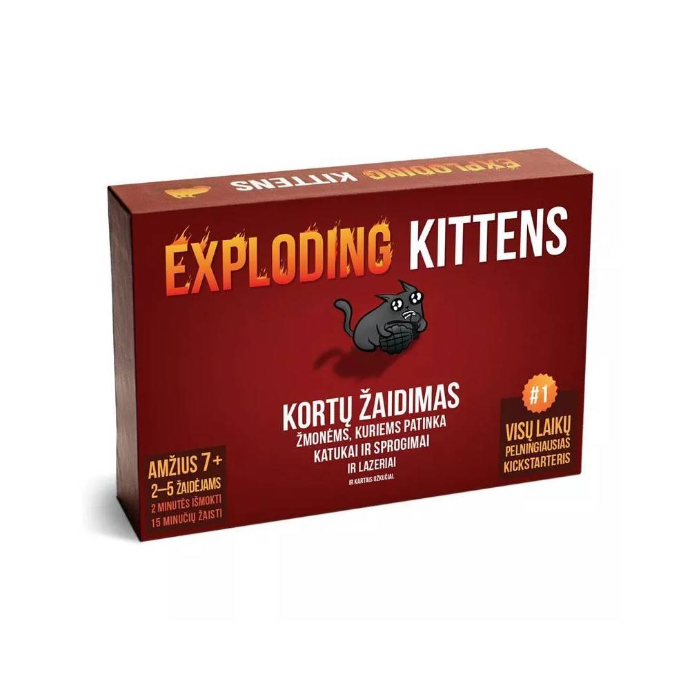 Stalo žaidimas Asmodee Exploding Kittens, LT