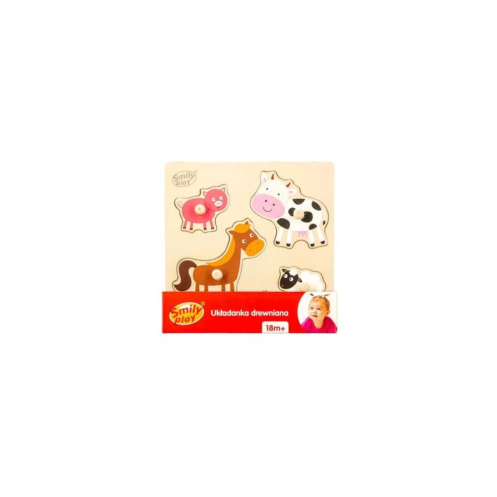 Medinė dėlionė Smily Play Wooden Puzzle SPW83798