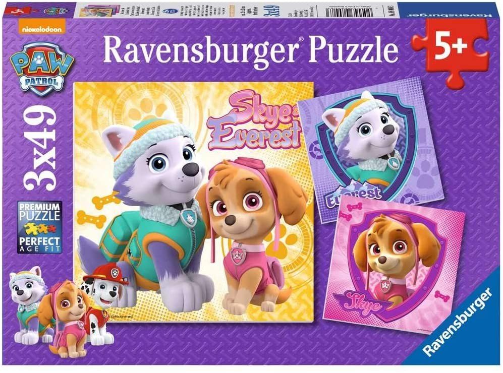Dėlionės komplektas Ravensburger Psi Patrol Sky&Everest 08008, 18 cm x 18 cm