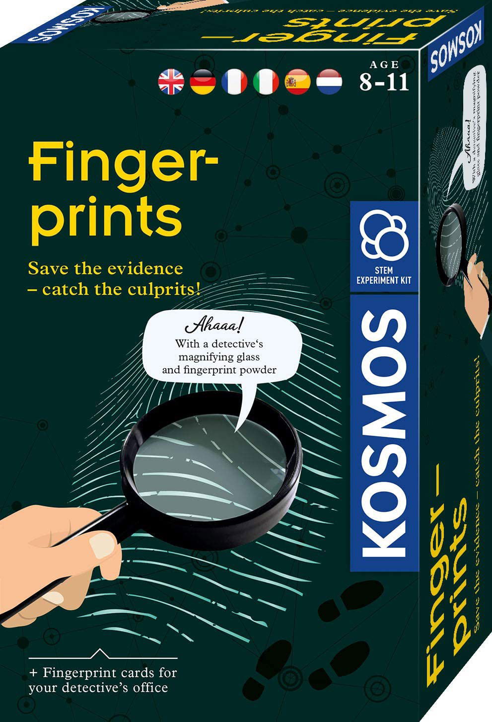 Eksperimentų rinkinys Kosmos Finger Prints 1KS616793, įvairių spalvų