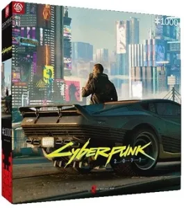 Dėlionė Good Loot Puzzle Cyberpunk 2077: Mercenary On The Rise, įvairių spalvų