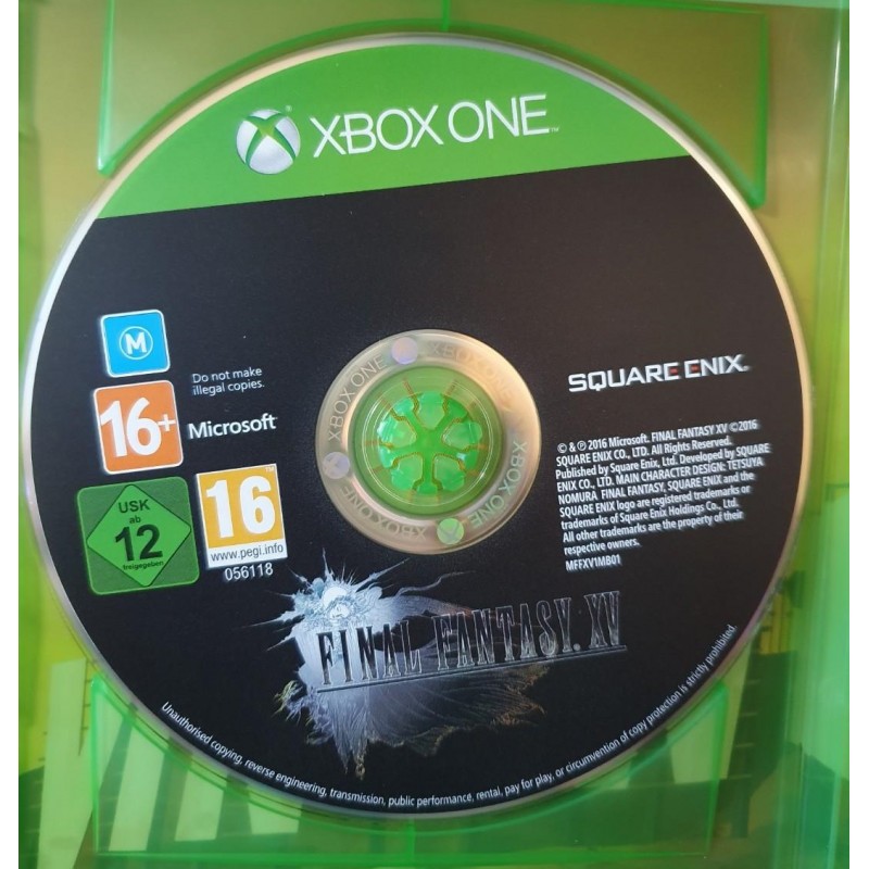 Xbox One Final Fantasy XV žaidimo diskas