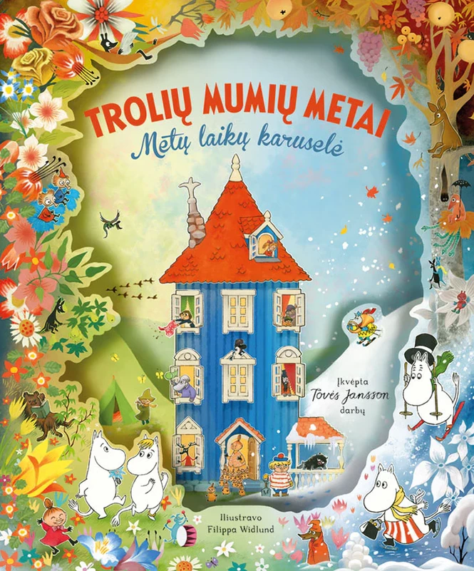 Trolių Mumių metai. Metų laikų karuselė. Erdvinė knyga