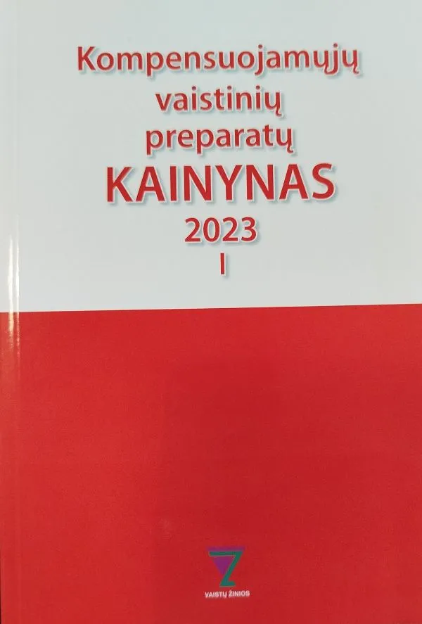 Kompensuojamųjų vaistinių preparatų kainynas I