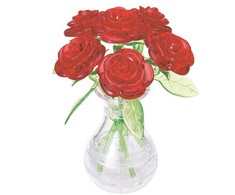Crystal Puzzle Rožės vazoje