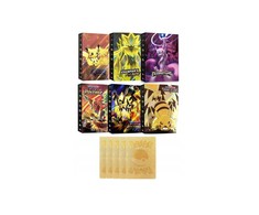 Magy Pokemon kortos 55 vnt. auksinė kolekcija Gx Rare V serijos Vmax Rares+ albumas 240 kortoms