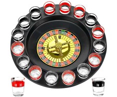 Ruletės žaidimas su 16 taurelių