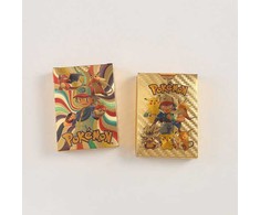 55 kortelės Auksinė [7 Vstar + 29 Vmax + 16 V + 2 GX + 1 Phase] Prekybos kortelės Tuščios kortelės Vaikiškos dovanos vaikams Sidabras Vokiškas sidabras Sidabras