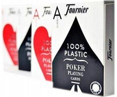 Fournier 2800 pokerio kortos (Mėlynos/Raudonos)