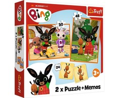 Trefl Stalo dėlionė-žaidimas 30+ 48+ 24 memo kortelės