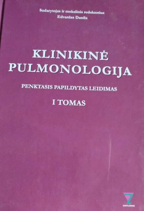 Klinikinė pulmologija penktasis papildytas leidimas 1 tomas