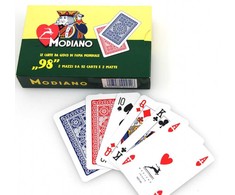 Modiano ''98'' pokerio kortų 2 kaladžių rinkinys (raudonos ir mėlynos)