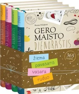 Rinkinys „GERO MAISTO DIENORAŠTIS. 365 RECEPTAI“
