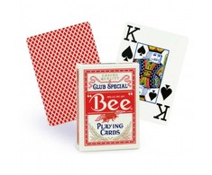 Bicycle Bee Jumbo Pokerio Kortos (Raudonos)