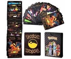 Stalo žaidimas TCG Juodas Pokemon kortų kaladė, 55 vnt.